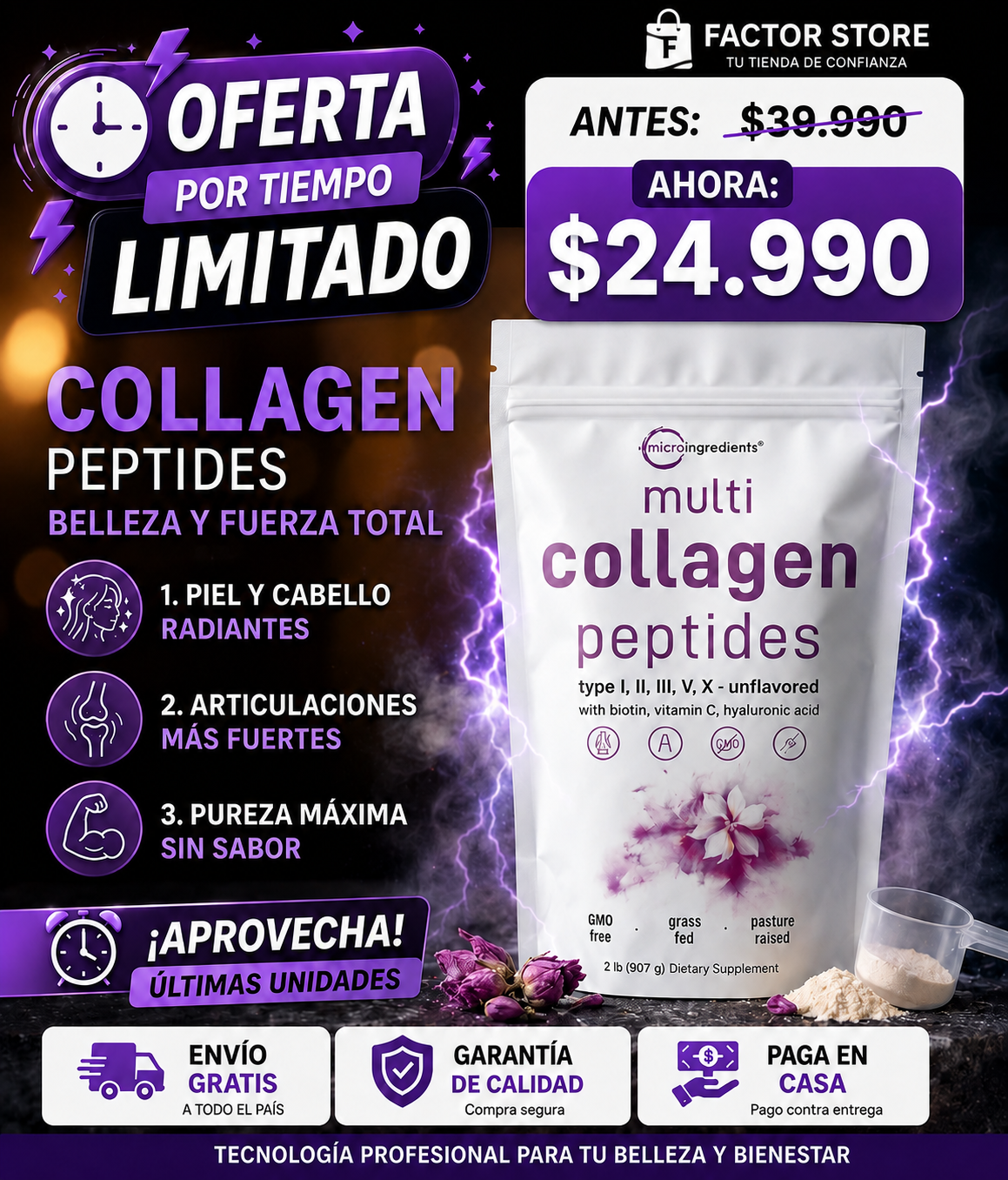 MULTI COLLAGEN PEPTIDES | LA NUEVA GENERACIÓN DE COLÁGENO