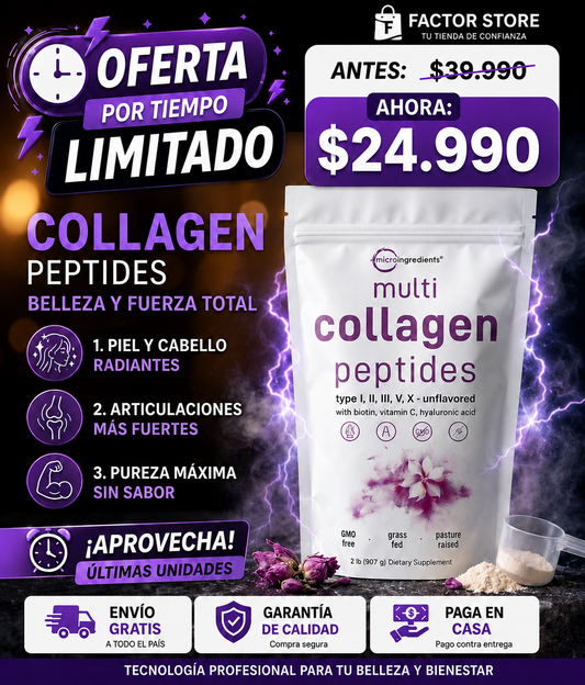 MULTI COLLAGEN PEPTIDES | LA NUEVA GENERACIÓN DE COLÁGENO